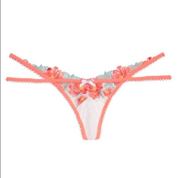 For Love & Lemons Neon Poppy Lace Thong 🧡 - Picture 6 of 7